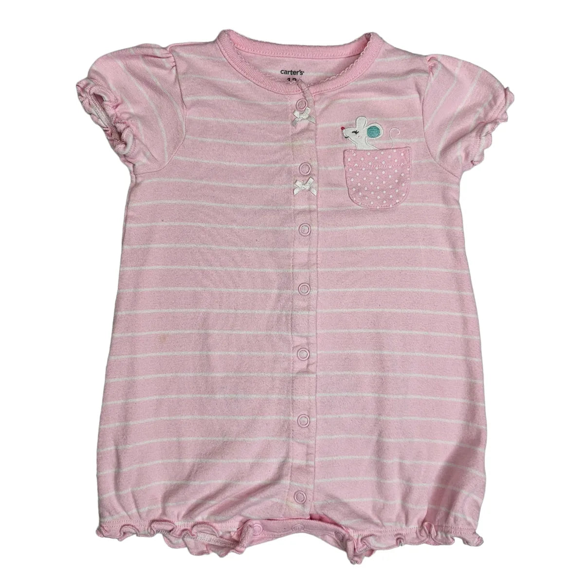 Carters 12M Striped Romper