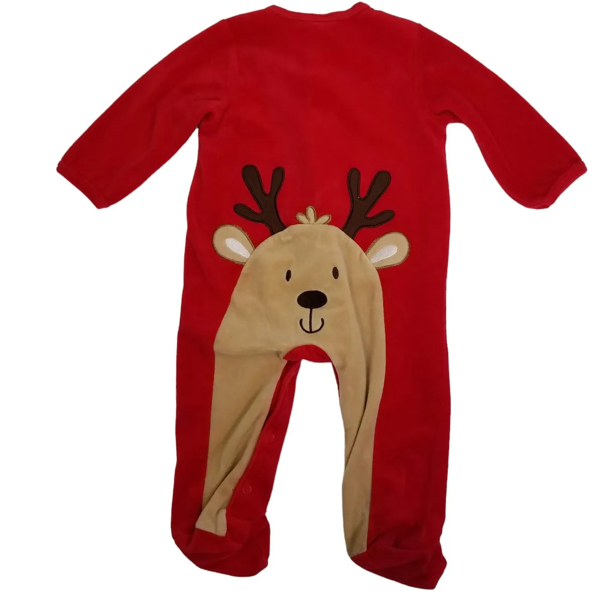 Little Me 9M First Christmas Velvet Sleeper