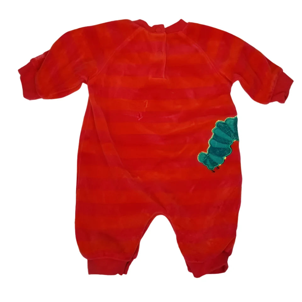 Carters 0-3M Eric Carle Fleece Jumpsuit Vintage