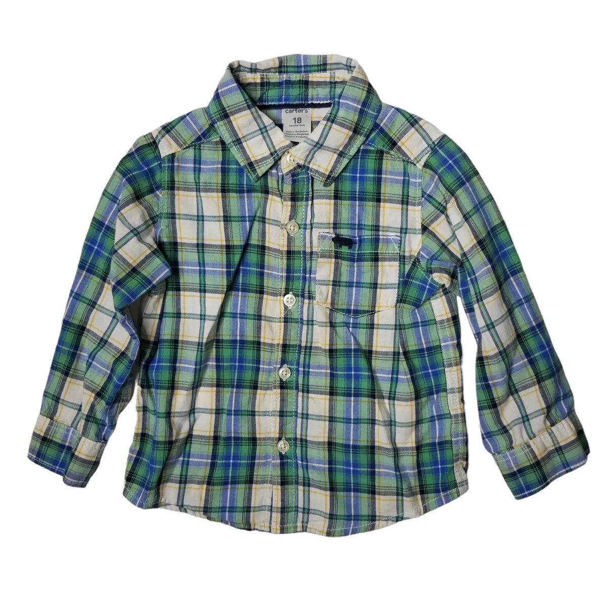 Carter's 18M Plaid Button Up