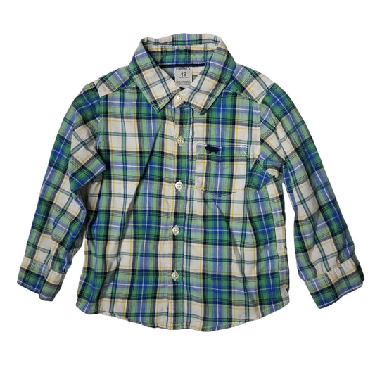 Carter's 18M Plaid Button Up