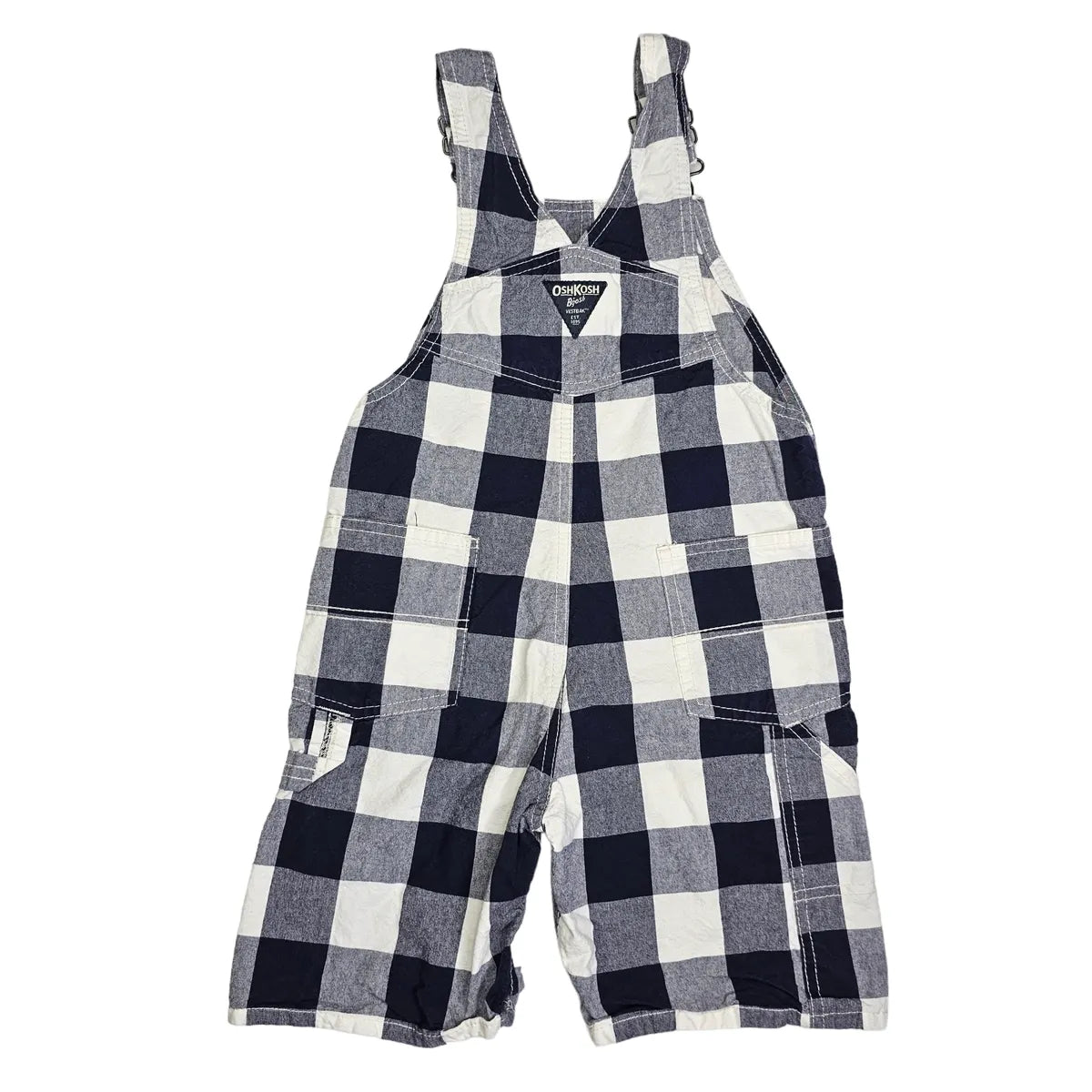 OshKosh 5T Plaid Shortalls