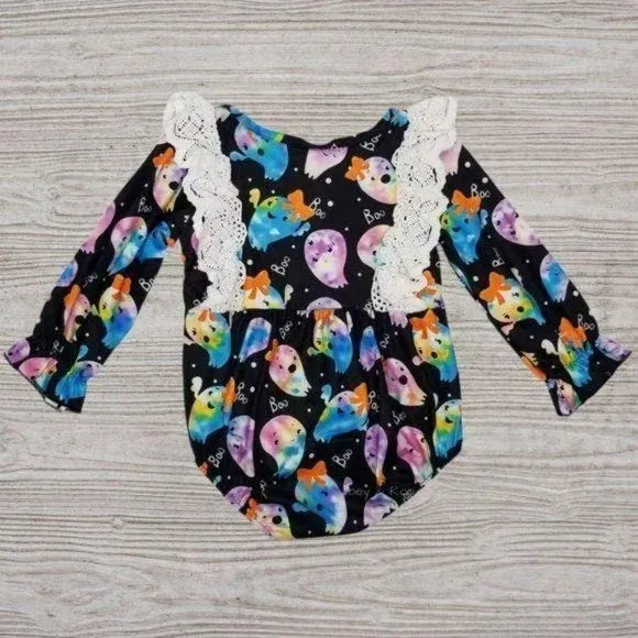 12-18M Rainbow Ghost Milk Silk Bodysuit