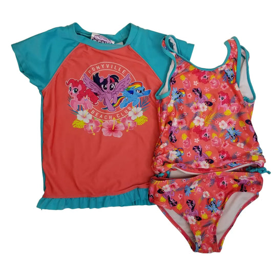 My Little Pony 6/6X Three Piece Swim Set
