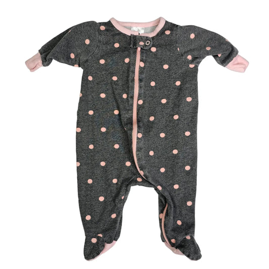 Gerber Newborn Polka Dot Zip Sleeper