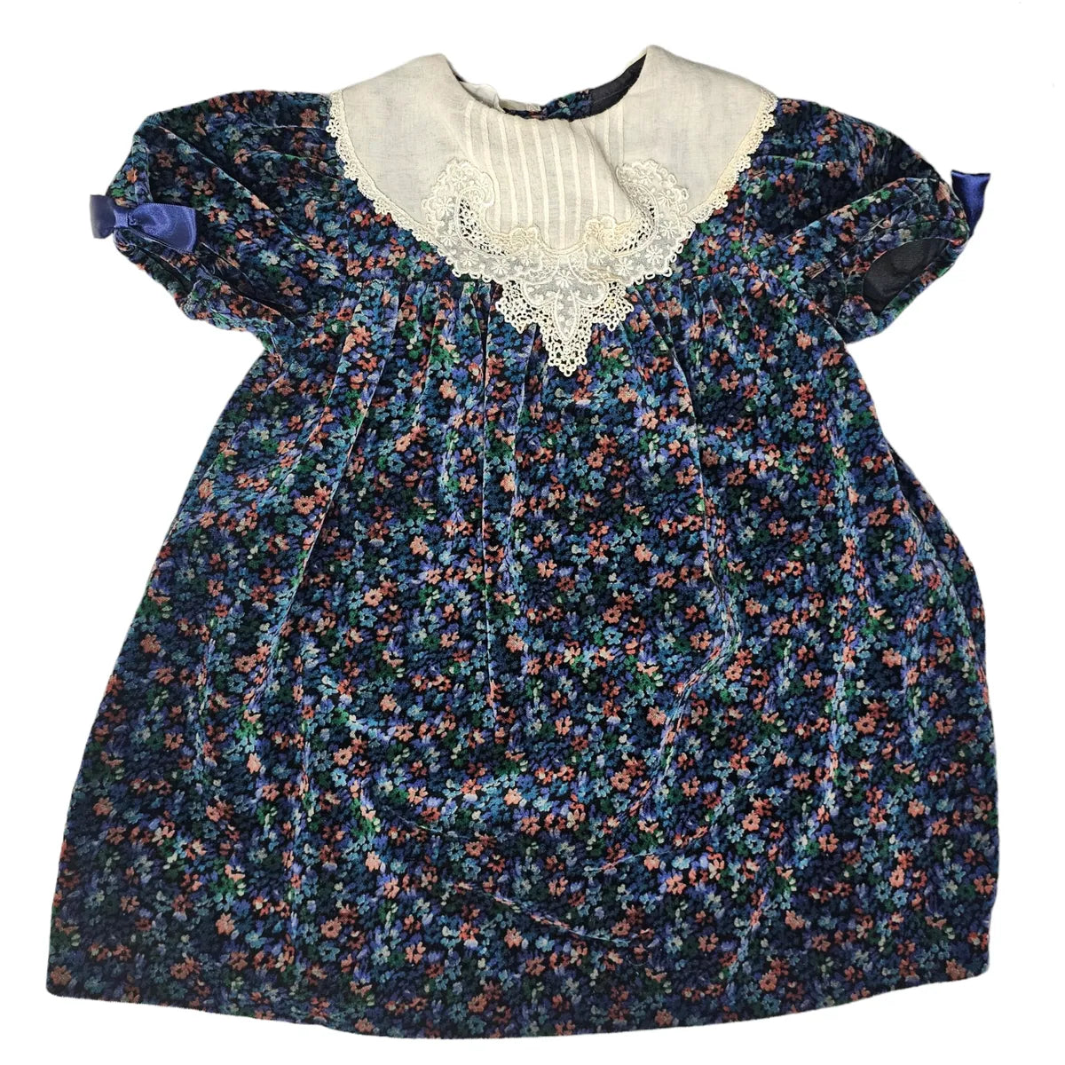 Bonnie Jean 4T Vintage Velour Flower Dress