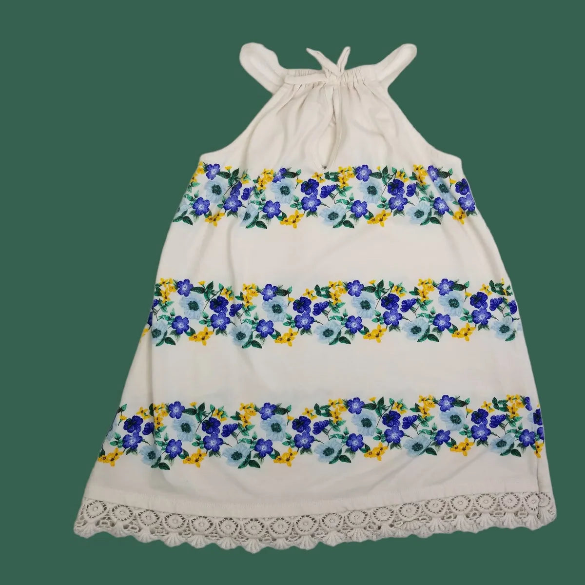 Old Navy 3T White Floral Sleeveless Dress