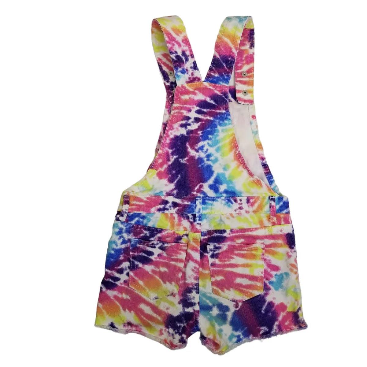Children's Place 6 Tie Dye Denim Shortalls