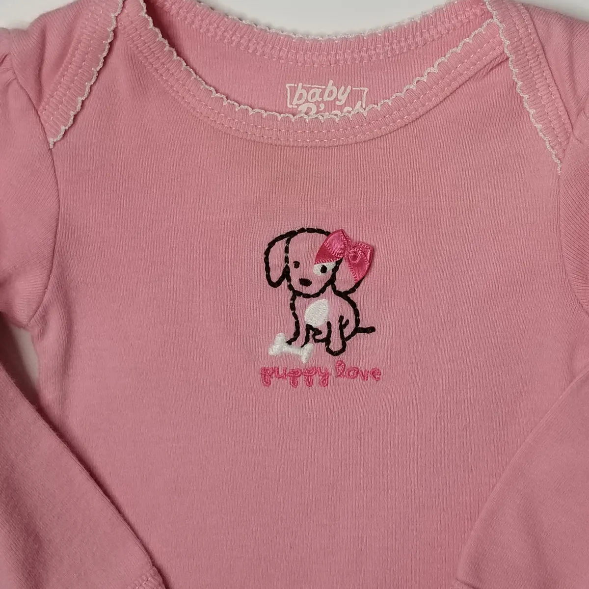 OshKosh 6M Pink Puppy Bodysuit