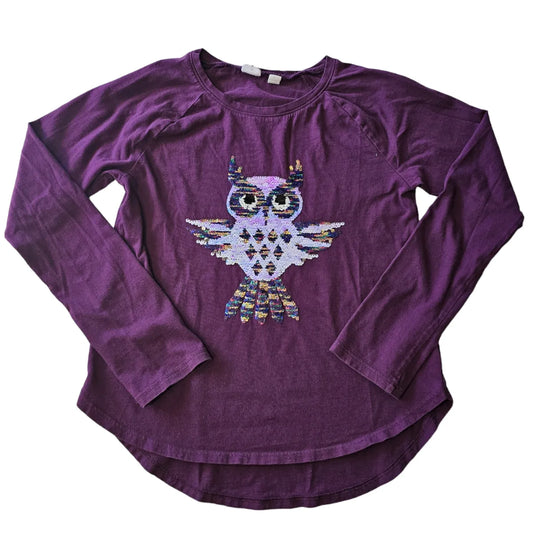 Gap L Owl Sequin Long Sleeve