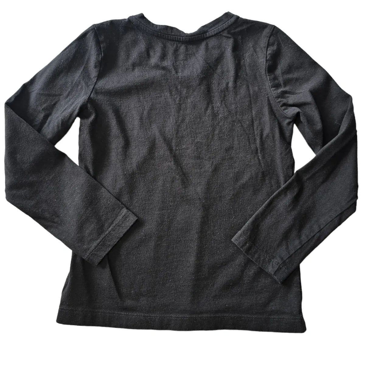 Faded Glory 6/6X Black Long Sleeve V-Neck