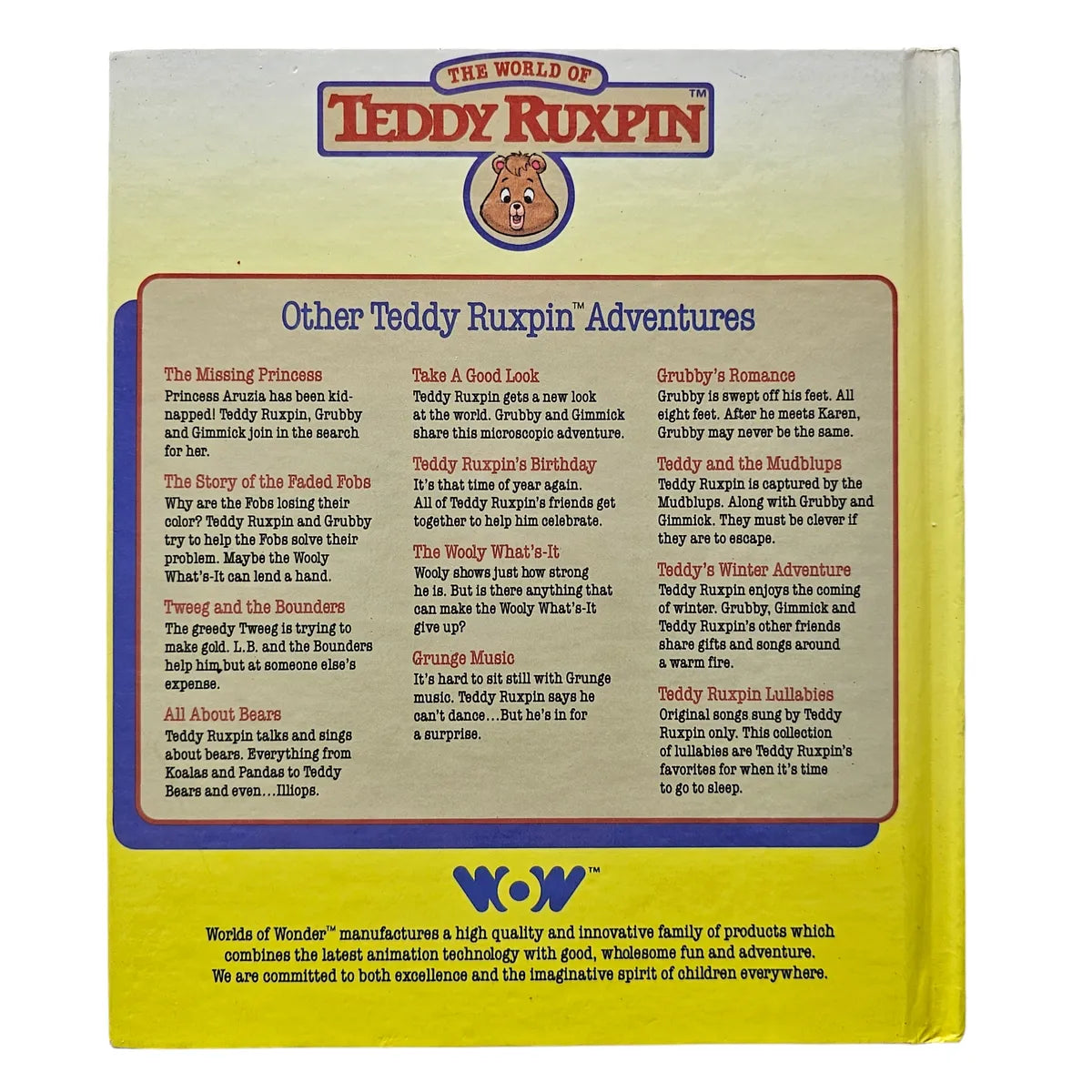 Teddy Ruxpin Lullabies