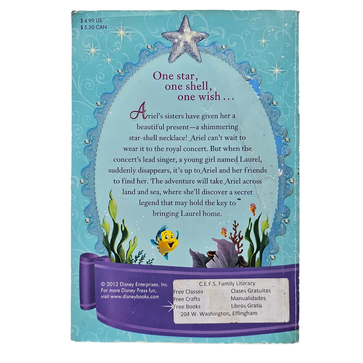 Disney Ariel The Shimmering Star Necklace
