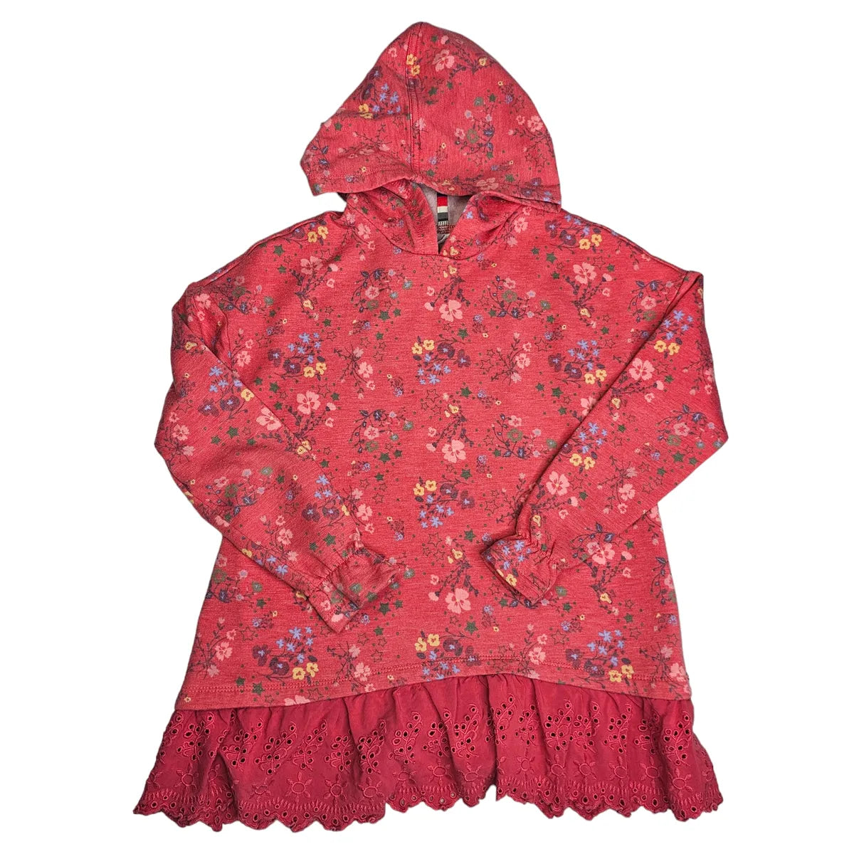 435 Matilda Jane 8 Pink Floral Hoodie